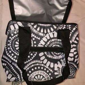 Lunch Bag Tote Black & White